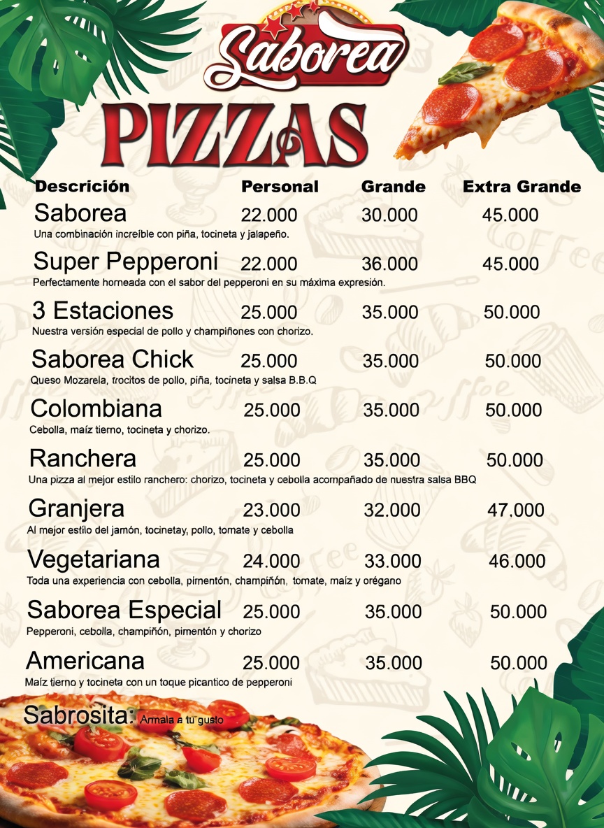 Pizzas premium